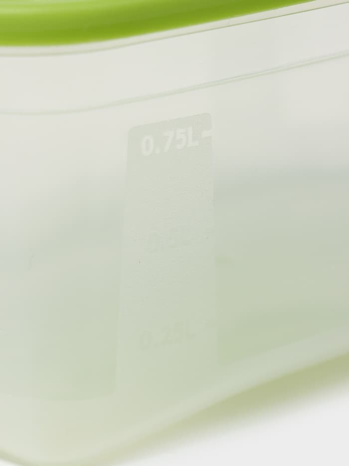 Контейнер для продуктов Полимербыт «Каскад», 1 л, пластик, прозрачный, крышка микс