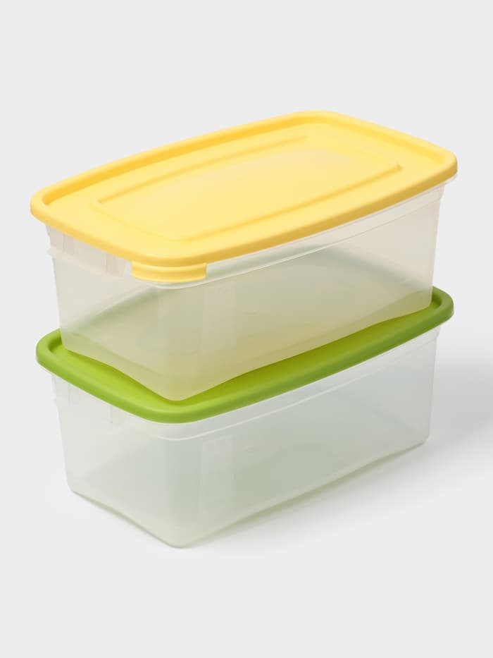 Контейнер для продуктов Полимербыт «Каскад», 1 л, пластик, прозрачный, крышка микс