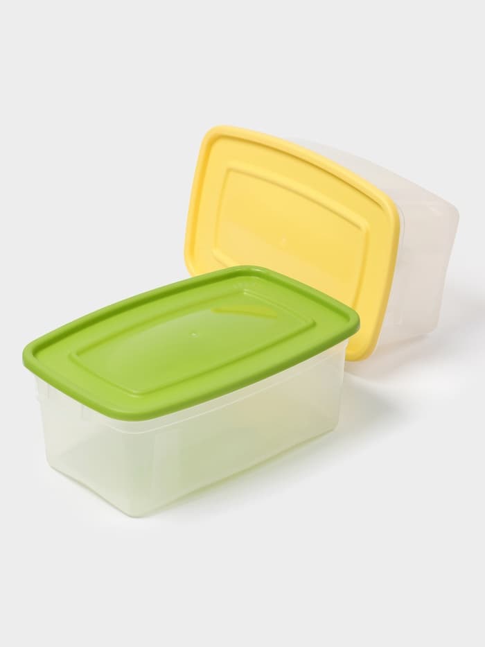 Контейнер для продуктов Полимербыт «Каскад», 1 л, пластик, прозрачный, крышка микс