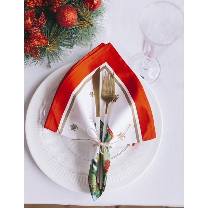 Кухонный набор новогодний «Этель. Новогодняя сказка»: скатерть 150×220 см ±3 см с ГМВО, салфетка 40×40 см-12 шт.