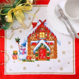 Кухонный набор новогодний «Этель. Новогодняя сказка»: скатерть 150×220 см ±3 см с ГМВО, салфетка 40×40 см-12 шт.
