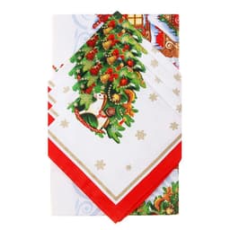 Кухонный набор новогодний «Этель. Новогодняя сказка»: скатерть 150×220 см ±3 см с ГМВО, салфетка 40×40 см-12 шт.