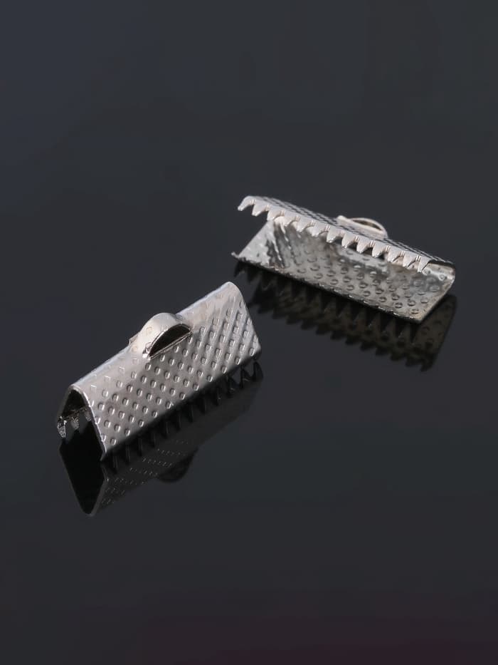 Зажим для ленты (набор 10 шт.) 16 мм СМ-341, цвет серебро