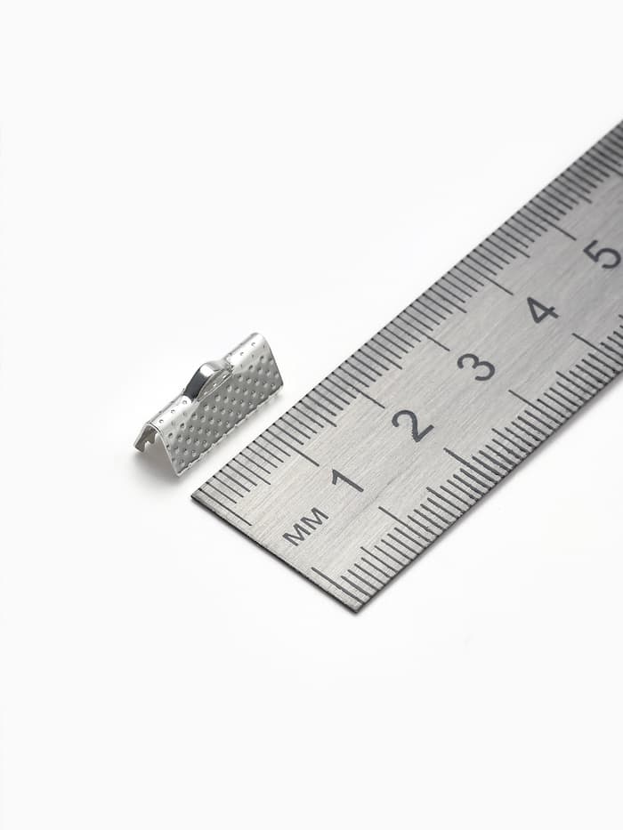 Зажим для ленты (набор 10 шт.) 16 мм СМ-341, цвет серебро