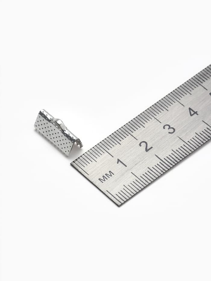 Зажим для ленты (набор 10 шт.) 16 мм СМ-341, цвет серебро