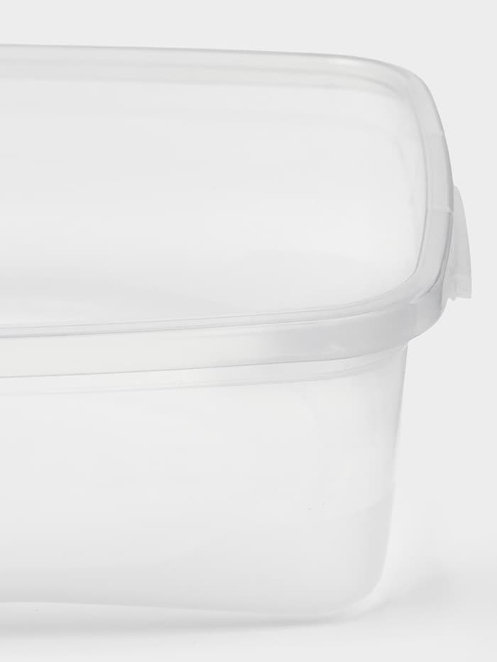 Набор пищевых контейнеров Полимербыт «Каскад», 3 шт., 700 мл, пластик, прозрачные, крышка МИКС