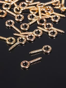 Штифт винтовой для кулона СМ-934, набор 50 шт. 1.2×0.5×0.1 см, цвет золото