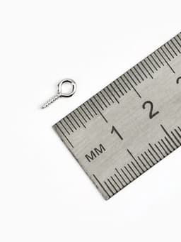 Штифт винтовой для кулона СМ-934, (набор 50 шт.) 1.1×0.5×0.1 см, цвет серебро