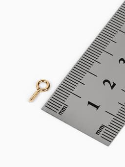Держатель для кулона винтовой СМ-936, (набор 10 шт.) 1.2×0.5×0.1 см, цвет золото