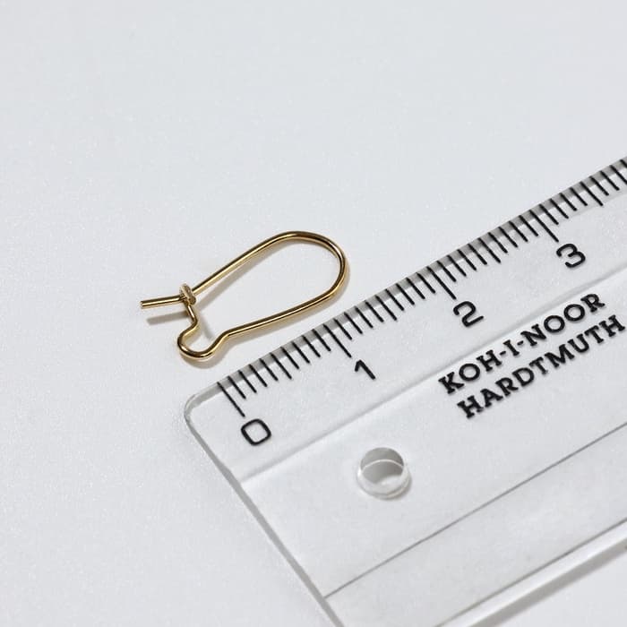 Швензы для сережек-петельки СМ-1069, (набор 5 пар) 15 мм, цвет золото