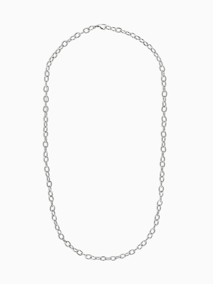 Цепочка с карабином, набор 5 шт. L=50 см, 7×5×1 мм, СМ-1935, цвет серебро