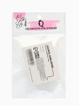 Цепочка с карабином, набор 5 шт. L=50 см, 7×5×1 мм, СМ-1935, цвет серебро