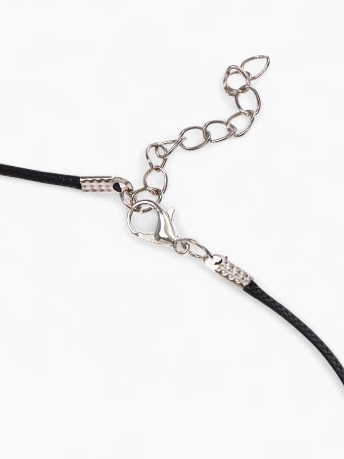 Кулон на шнурке «Муранское стекло», малый, сердечко темное, МИКС, 45 см