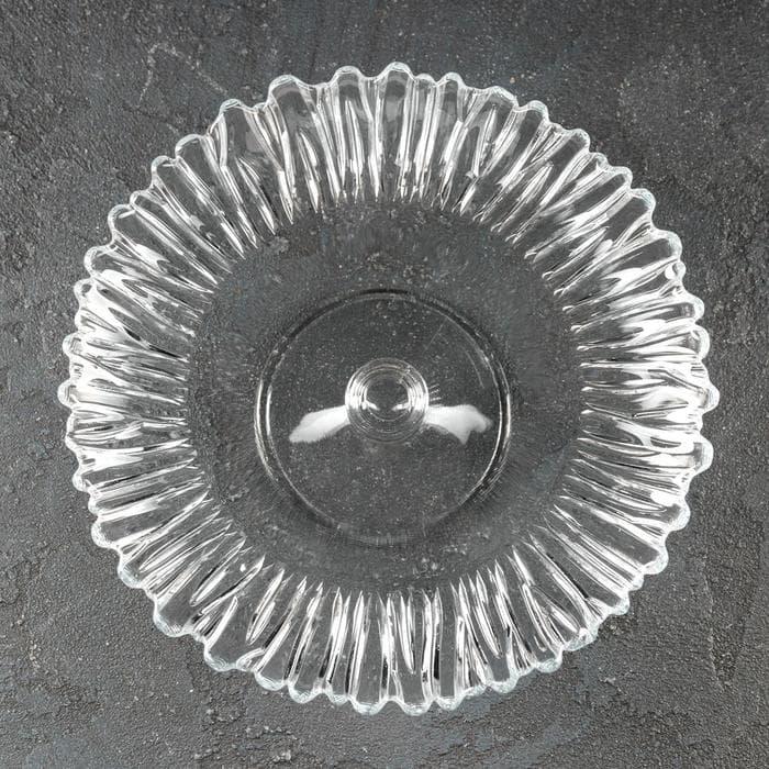 Блюдо на ножке стеклянное Aurora, d=20.5 см