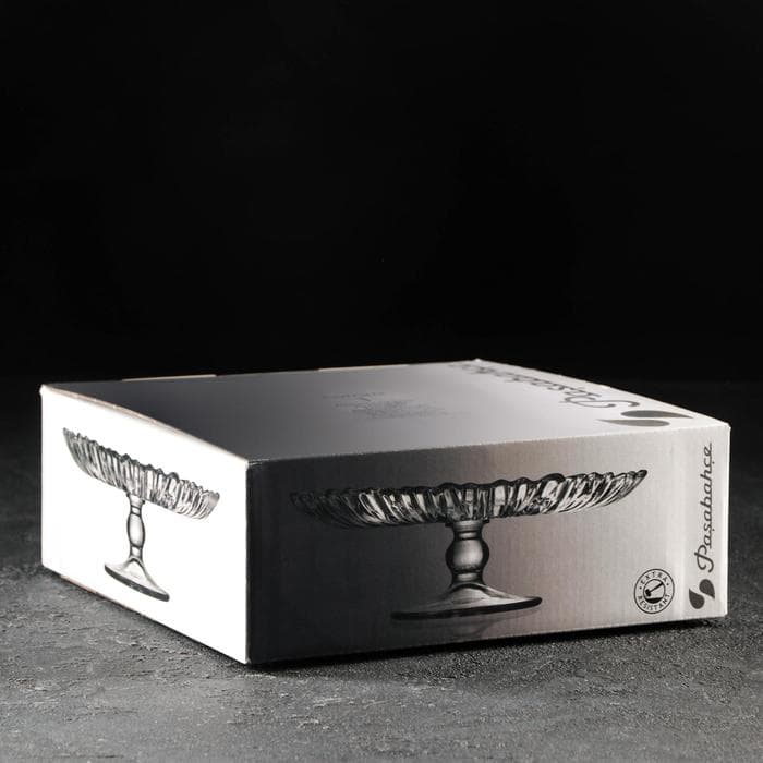 Блюдо на ножке стеклянное Aurora, d=20.5 см