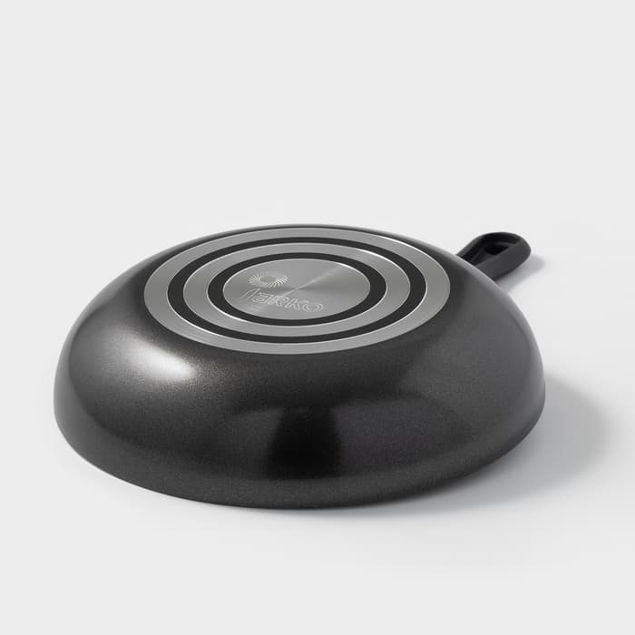 Сковорода Forever, d=22 см, съёмная ручка, стеклянная крышка, антипригарное покрытие, алюминий, чёрная