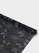 Коврик противоскользящий Доляна «Вьющиеся цветы», 45×100 см, серый