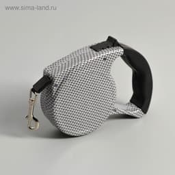 Рулетка, 5 м, до 15 кг, резиновая ручка, серая