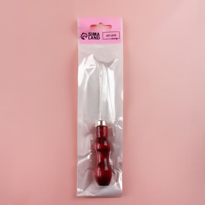 Шило швейное, 13×2 см, красное