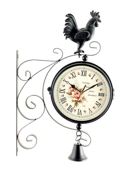 Часы настенные интерьерные «Флюгер», двусторонние, на подвесе, бесшумные, плавный ход, 48×32 см, циферблат d=19 см, от батарейки 1×АА