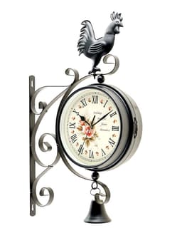 Часы настенные интерьерные «Флюгер», двусторонние, на подвесе, бесшумные, плавный ход, 48×32 см, циферблат d=19 см, от батарейки 1×АА