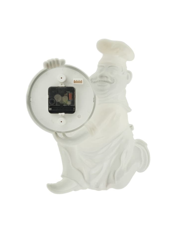 Часы настенные интерьерные «Повар усач», серия: Кухня, бесшумные, плавный ход, циферблат d=13 см, 30×24 см, от батарейки 1×АА