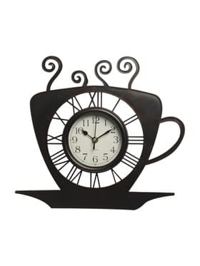 Часы настенные интерьерные «Чашка кофейная», серия: Кухня, d=13.5 см, 31×33 см, от батарейки 1×АА