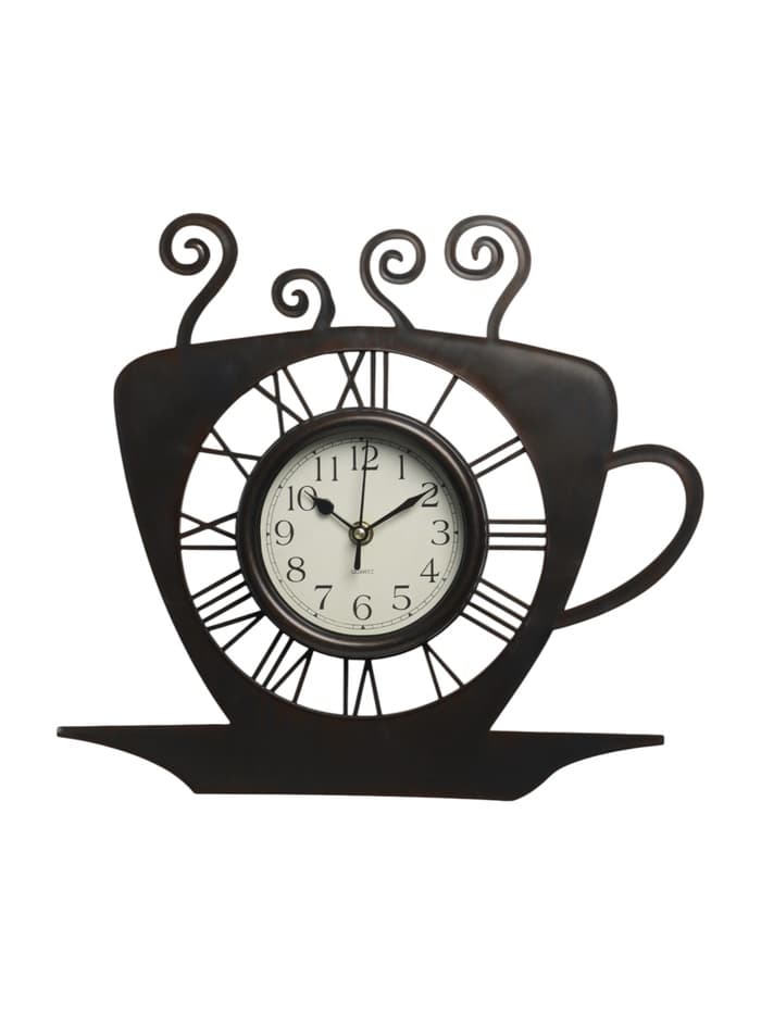 Часы настенные интерьерные «Чашка кофейная», серия: Кухня, d=13.5 см, 31×33 см, от батарейки 1×АА