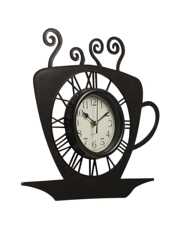 Часы настенные интерьерные «Чашка кофейная», серия: Кухня, d=13.5 см, 31×33 см, от батарейки 1×АА