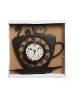 Часы настенные интерьерные «Чашка кофейная», серия: Кухня, d=13.5 см, 31×33 см, от батарейки 1×АА