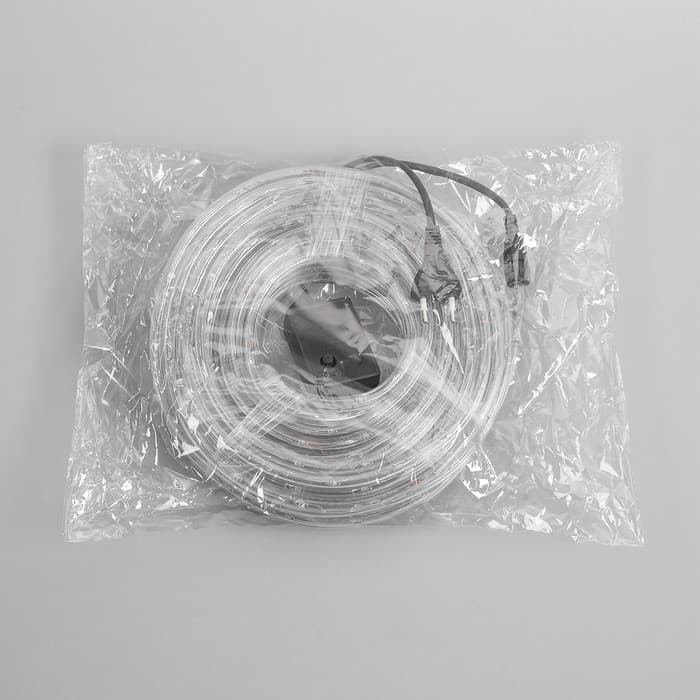 Световой шнур Luazon Lighting 10 мм, IP65, 20 м, 24 LED/м, 220 В, 8 режимов, свечение красное