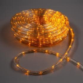 Световой шнур Luazon Lighting, 10 мм, IP65, 20 м, 24 LED/м, 220 В, 8 режимов, свечение жёлтое
