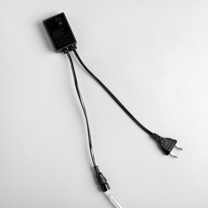Световой шнур Luazon Lighting, 10 мм, IP65, 20 м, 24 LED/м, 220 В, 8 режимов, свечение жёлтое