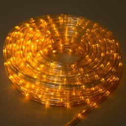 Световой шнур Luazon Lighting, 10 мм, IP65, 20 м, 24 LED/м, 220 В, 8 режимов, свечение жёлтое
