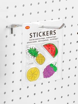 Крючок одинарный для металлической перфорированной панели, d=6 мм, L=20 см, шаг 25 мм, цвет хром