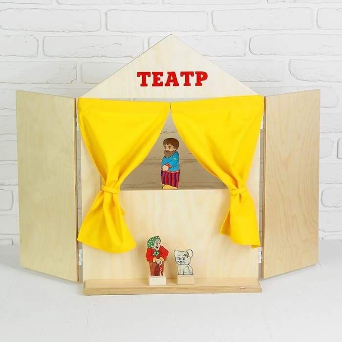 Ширма для кукольного театра Краснокамская игрушка, 88×60 см