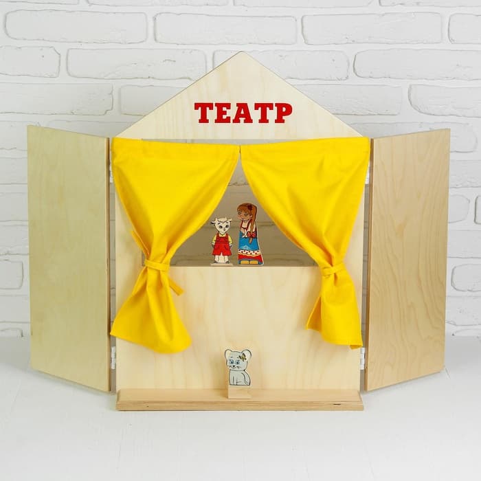 Ширма для кукольного театра Краснокамская игрушка, 88×60 см