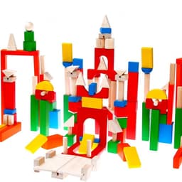 Конструктор деревянный Краснокамская игрушка «Развитие», 163 детали, без схемы для сборки