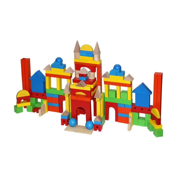 Конструктор деревянный Краснокамская игрушка «Развитие», 163 детали, без схемы для сборки