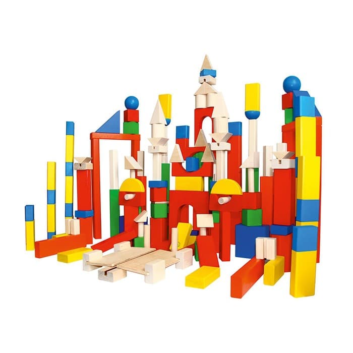 Конструктор деревянный Краснокамская игрушка «Развитие», 163 детали, без схемы для сборки