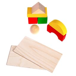 Конструктор деревянный Краснокамская игрушка «Развитие», 163 детали, без схемы для сборки