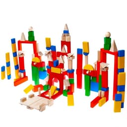 Конструктор деревянный Краснокамская игрушка «Развитие», 163 детали, без схемы для сборки