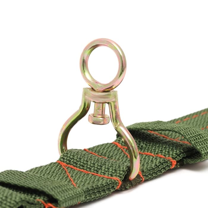 Ошейник, 65×4 см, ОШ 54-60 см, четырёхслойный с вертлюгом, полиэстер, зелёный