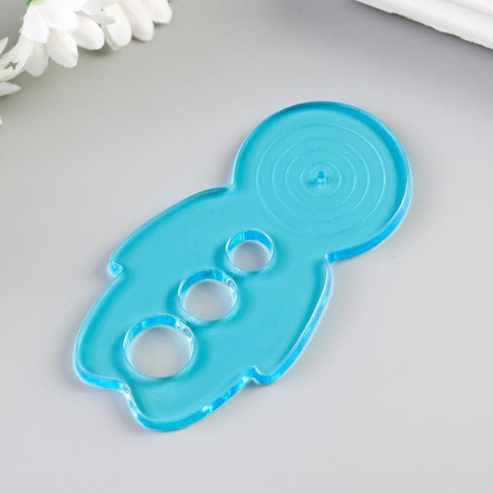 Линейка-шаблон для ровных завитков "Человечек" МИКС 9,5х5 см