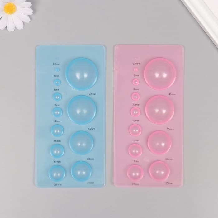 Линейка-шаблон для квиллинга «Круги» 18×9×2.5 см