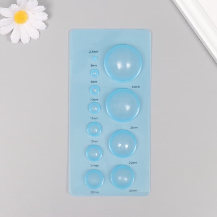 Линейка-шаблон для квиллинга «Круги» 18×9×2.5 см