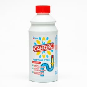 Средство для устранения засоров Санокс «Чистый сток», 500 мл