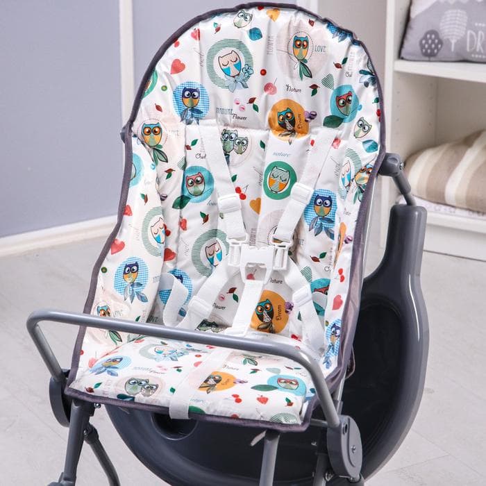 Стульчик для кормления Selby 252 «Совы», серый
