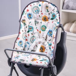 Стульчик для кормления Selby 252 «Совы», серый