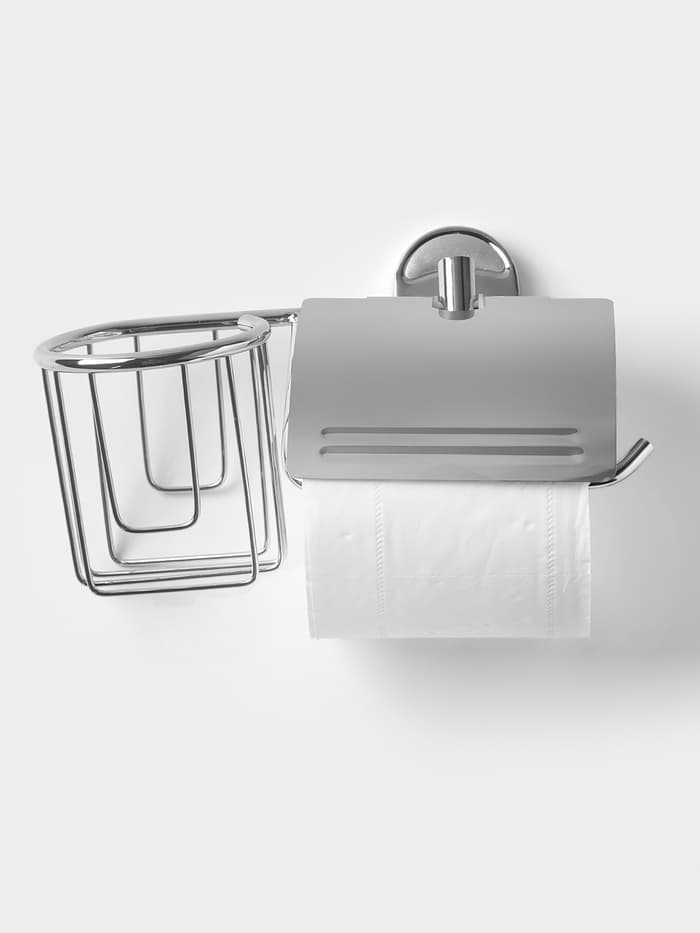 Держатель для туалетной бумаги Stölz «Нео», с подставкой под освежитель воздуха, хромированный